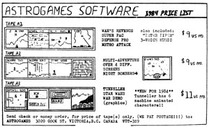 Astrogames Ad from Arcadian